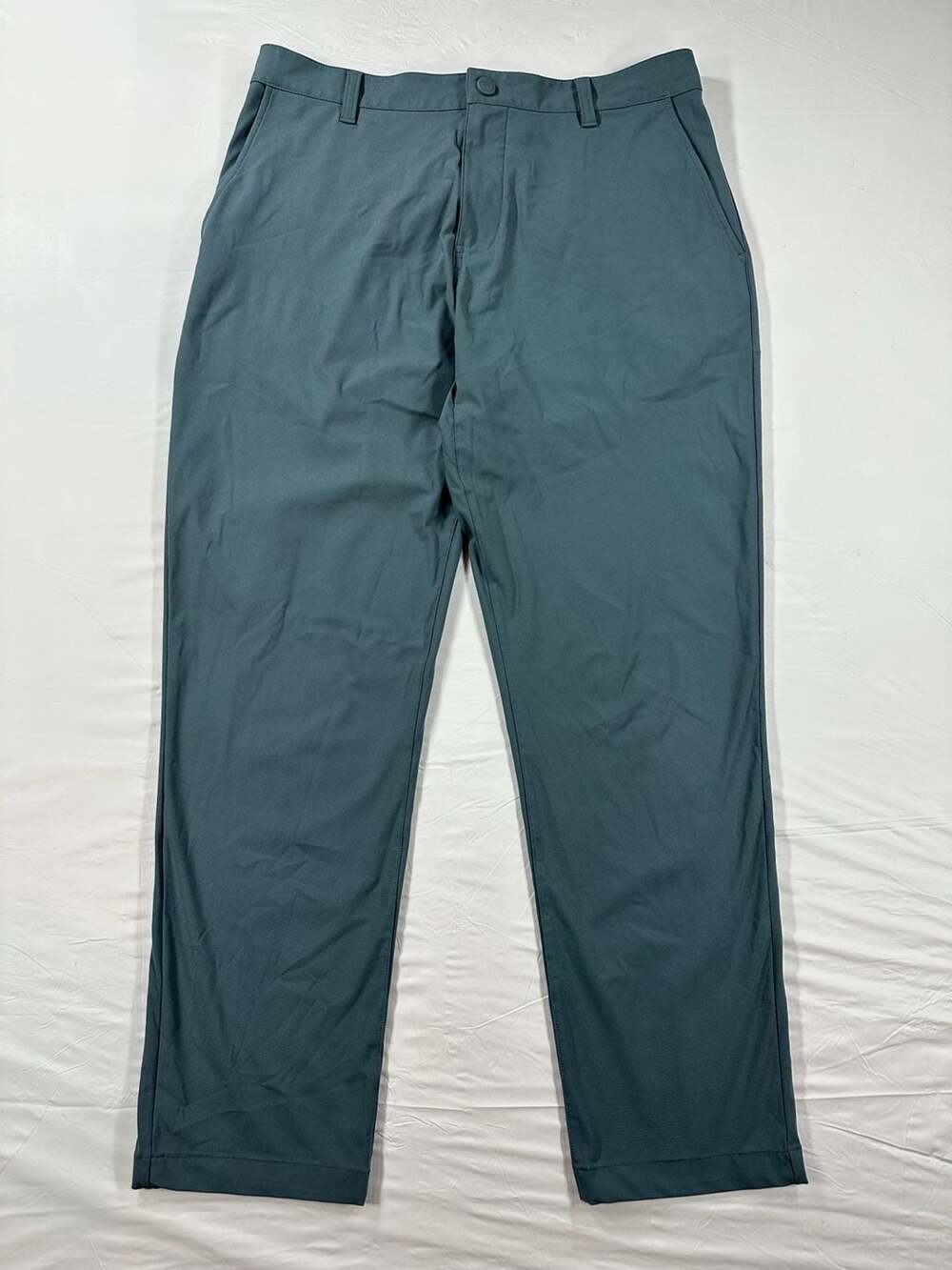 Rhone Commuter Slim Pants Mens 34(32x28)Green Tech Chino Performance
